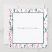 Elegante en charmante Wisteria Bloem Bedankkaart (Achterkant)