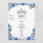 Elegante en chique couple shower Bruidsfeest Menu (Voorkant)