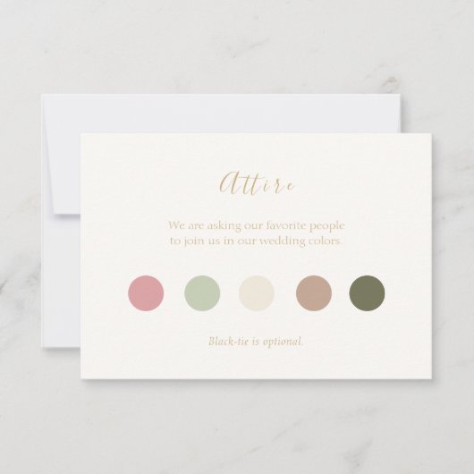 Elegante en chique Pastels Kleding Kaart (Voorkant)