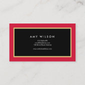 Elegante en chique roze florale make-up artiest visitekaartje (Achterkant)