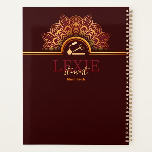 Elegante en Classy Nail Tech Planner (Achterkant)