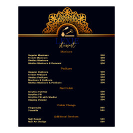 Elegante en Classy Nail Tech prijslijst Perfect Poster