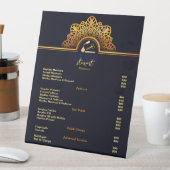 Elegante en Classy Nail Tech prijslijst Reclamebord Met Voetstuk (Insitu)