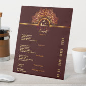 Elegante en Classy Nail Tech prijslijst Reclamebord Met Voetstuk (Insitu)