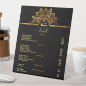 Elegante en Classy Nail Tech prijslijst Reclamebord Met Voetstuk (Insitu)