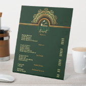 Elegante en Classy Nail Tech prijslijst Reclamebord Met Voetstuk (Insitu)