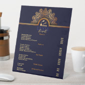 Elegante en Classy Nail Tech prijslijst Reclamebord Met Voetstuk (Insitu)