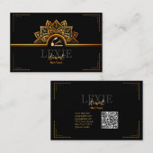 Elegante en Classy Nail Tech QR Code Visitekaartje (Voorkant / Achterkant)