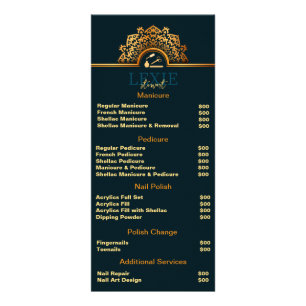 Elegante en Classy Nail Tech Reclamekaart