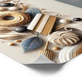 Elegante en creatieve bakkers en gebak poster (Hoek)