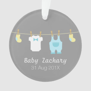 Elegante en cute babyboy kleding, pasgeboren ornament