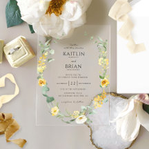 Elegante en Delicate Gele Bloemenkrans Trouwfeest