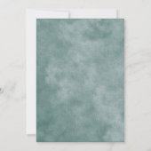 Elegante en delicate gouden bruid brunch uitnodigi kaart (Achterkant)