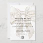 Elegante en eenvoudige Bow Theme Wedding Shower Kaart