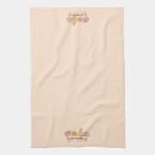 Elegante en eenvoudige Herfst thema pompoen Theedoek (Verticaal)