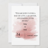 Elegante en eenvoudige huwelijksuitnodiging kaart (Voorkant)