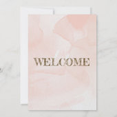 Elegante en eenvoudige huwelijksuitnodiging met bl kaart (Achterkant)