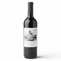 Elegante en eenvoudige moderne trouwdatumkaart