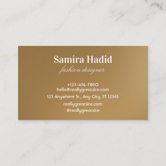 Elegante en eigentijdse Visitekaartjes (Achterkant)