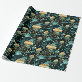 Elegante en Etherische Kwallen Cadeaupapier