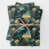 Elegante en Etherische Kwallen Inpakpapier Vel (In situ)