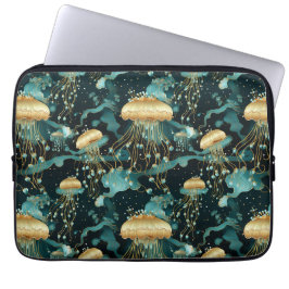 Elegante en Etherische Kwallen Laptop Sleeve