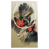 Elegante en exotische vakantie Tropisch gebladerte Klein Cadeauzakje (Achterkant)