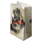 Elegante en exotische vakantie Tropisch gebladerte Klein Cadeauzakje (Voorkant Gekanteld)