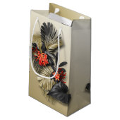 Elegante en exotische vakantie Tropisch gebladerte Klein Cadeauzakje (Achterkant Gekanteld)