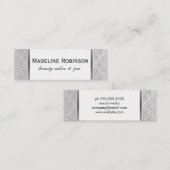 Elegante en Fantasievolle Afwerking Mini Visitekaartje (Voorkant / Achterkant)