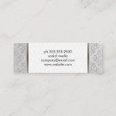 Elegante en Fantasievolle Afwerking Mini Visitekaartje (Achterkant)