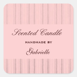 Elegante en fantastische roze streep vierkante sticker