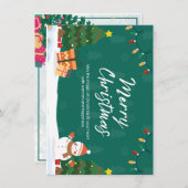 Elegante en feestelijke kerstkaart (Voorkant / Achterkant)