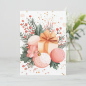 Elegante en feestelijke vakantie Groeten Kaart (Staand voorkant)