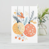 Elegante en feestelijke vakantie Groeten Kaart (Staand voorkant)