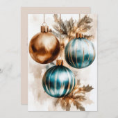 Elegante en feestelijke vakantie Groeten Kaart (Voorkant / Achterkant)