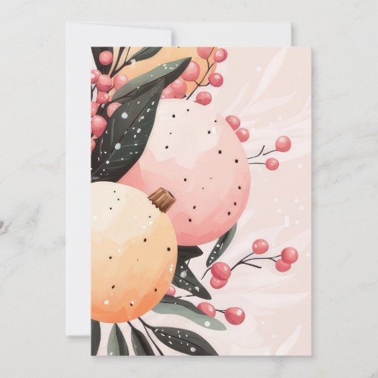 Elegante en feestelijke vakantie Groeten Kaart (Voorkant)