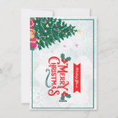 Elegante en Festelijke Kerstkaart (Achterkant)