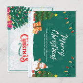 Elegante en Festelijke Kerstkaart (Voorkant / Achterkant)