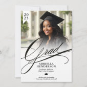 Elegante en formele scriptie aankondiging (Voorkant)