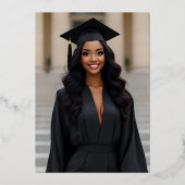 Elegante en formele scriptie aankondiging (Achterkant)