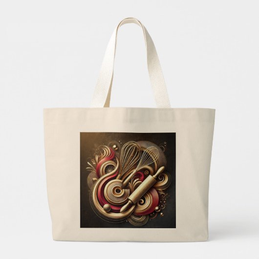 Elegante en functionele banketbakker & bakker grote tote bag (Achterkant)