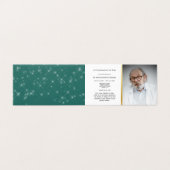 Elegante en gracieuze levensviering begrafenis kaart (Buitenkant ongevouwen)