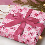Elegante en grillige roze Coquette Bows Ribbons Cadeaupapier<br><div class="desc">Ideaal voor bruiloften, vrijgezellenfeesten, baby showers, verjaardagen en andere speciale gelegenheden die vragen om een mix van ultravrouwelijke elegantie en speelse charme, dit betoverende kokettenboogpatroon is gegarandeerd om ontvangers van alle leeftijden te boeien en te verrassen. Het delicate ontwerp brengt een vleugje eigenzinnigheid naar elke viering, waardoor het de ideale...</div>