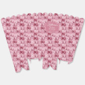 Elegante en grillige roze coquette linten bruidsbo bedankdoosjes (Ongevouwen)