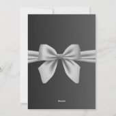 Elegante en huwelijksuitnodiging feestdagenkaart (Achterkant)