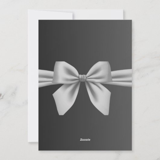 Elegante en huwelijksuitnodiging feestdagenkaart (Achterkant)