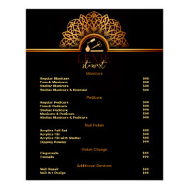 Elegante en Klasse Nagel Prijslijst Perfect Poster
