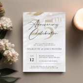 Elegante en klassieke pareltextuur 25-jarig bestaa kaart