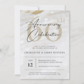 Elegante en klassieke pareltextuur 60e verjaardag kaart (Voorkant)